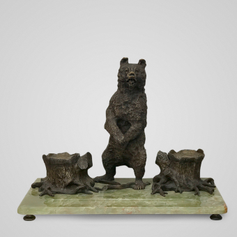 Письменный прибор «Медвежья семья», Россия, XX века